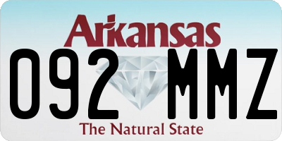AR license plate 092MMZ