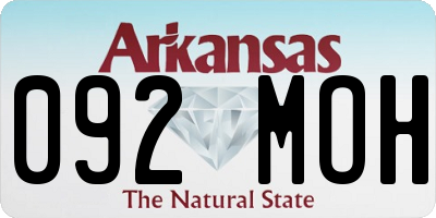 AR license plate 092MOH