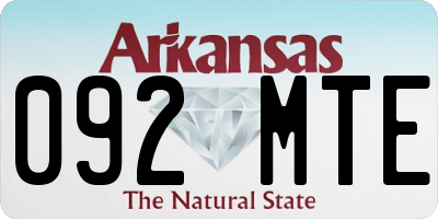 AR license plate 092MTE