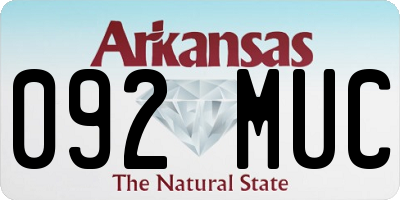 AR license plate 092MUC