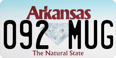 AR license plate 092MUG