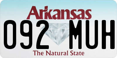 AR license plate 092MUH
