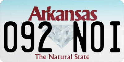 AR license plate 092NOI