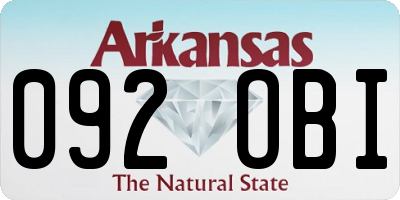 AR license plate 092OBI