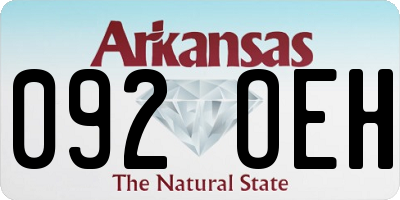 AR license plate 092OEH