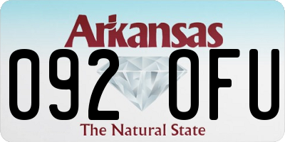 AR license plate 092OFU