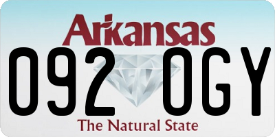 AR license plate 092OGY