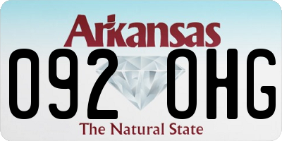 AR license plate 092OHG