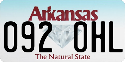 AR license plate 092OHL