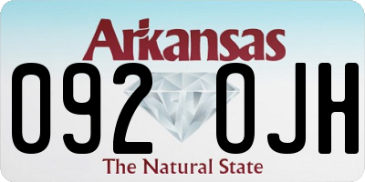 AR license plate 092OJH