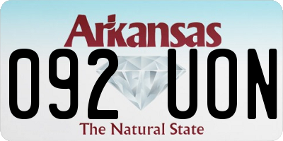 AR license plate 092UON