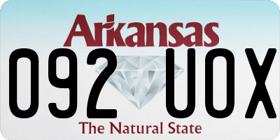 AR license plate 092UOX