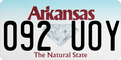 AR license plate 092UOY