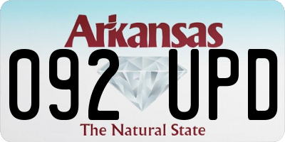 AR license plate 092UPD