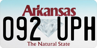 AR license plate 092UPH