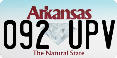 AR license plate 092UPV