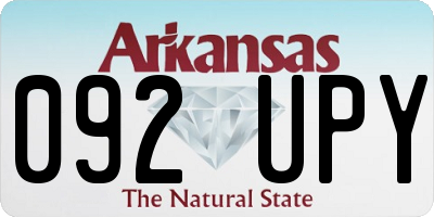 AR license plate 092UPY