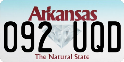 AR license plate 092UQD