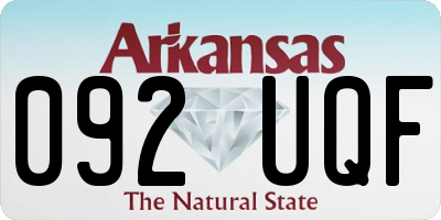 AR license plate 092UQF