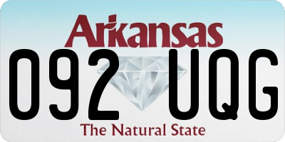 AR license plate 092UQG
