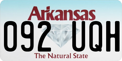 AR license plate 092UQH