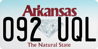AR license plate 092UQL