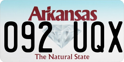 AR license plate 092UQX