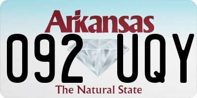 AR license plate 092UQY