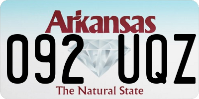 AR license plate 092UQZ
