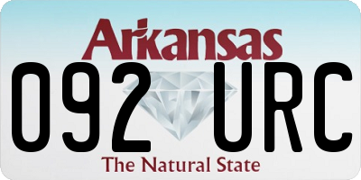AR license plate 092URC