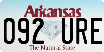 AR license plate 092URE
