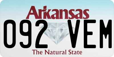 AR license plate 092VEM
