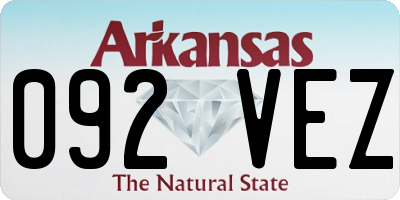 AR license plate 092VEZ
