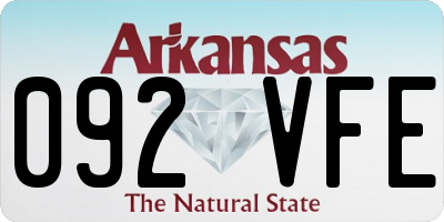 AR license plate 092VFE