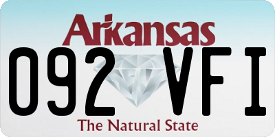 AR license plate 092VFI