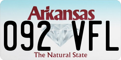 AR license plate 092VFL