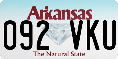 AR license plate 092VKU