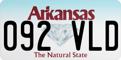 AR license plate 092VLD