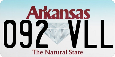 AR license plate 092VLL
