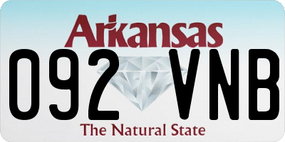 AR license plate 092VNB
