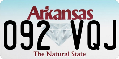 AR license plate 092VQJ