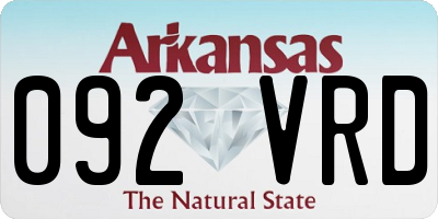 AR license plate 092VRD