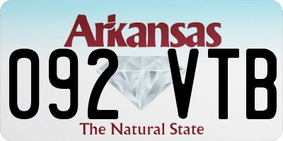 AR license plate 092VTB