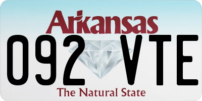 AR license plate 092VTE