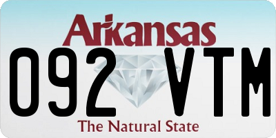AR license plate 092VTM
