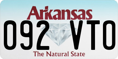 AR license plate 092VTO