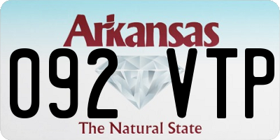 AR license plate 092VTP