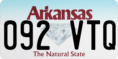 AR license plate 092VTQ