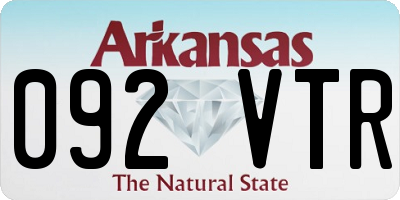 AR license plate 092VTR