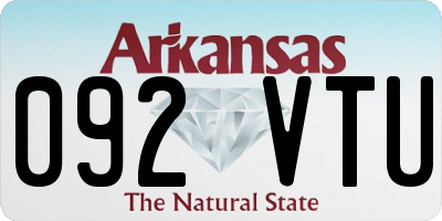 AR license plate 092VTU